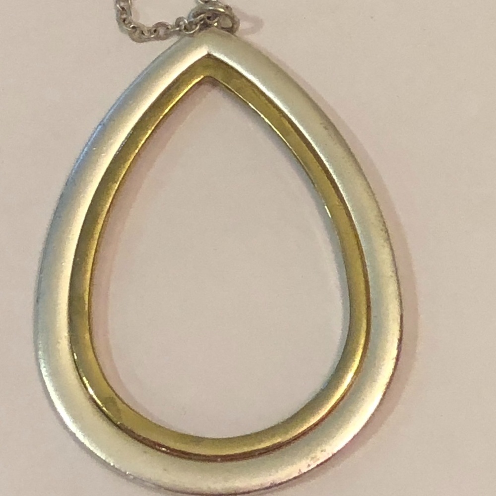NEW two tone long pendant Necklace boho Everyday